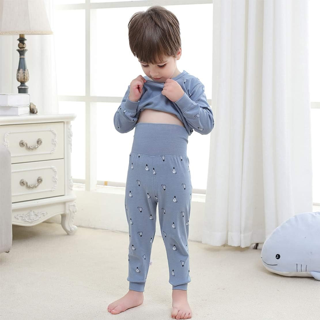 100% Organic Cotton Baby Boys Girls Pajamas Set Long Sleeve Sleepwear(3M-6T)